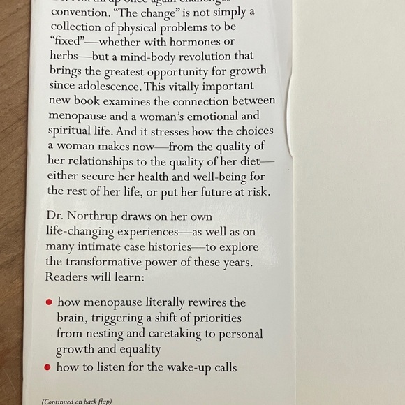 The Wisdom of Menopause by Christiane Northrup, M.D. - Red Cover - Picture 5 of 16